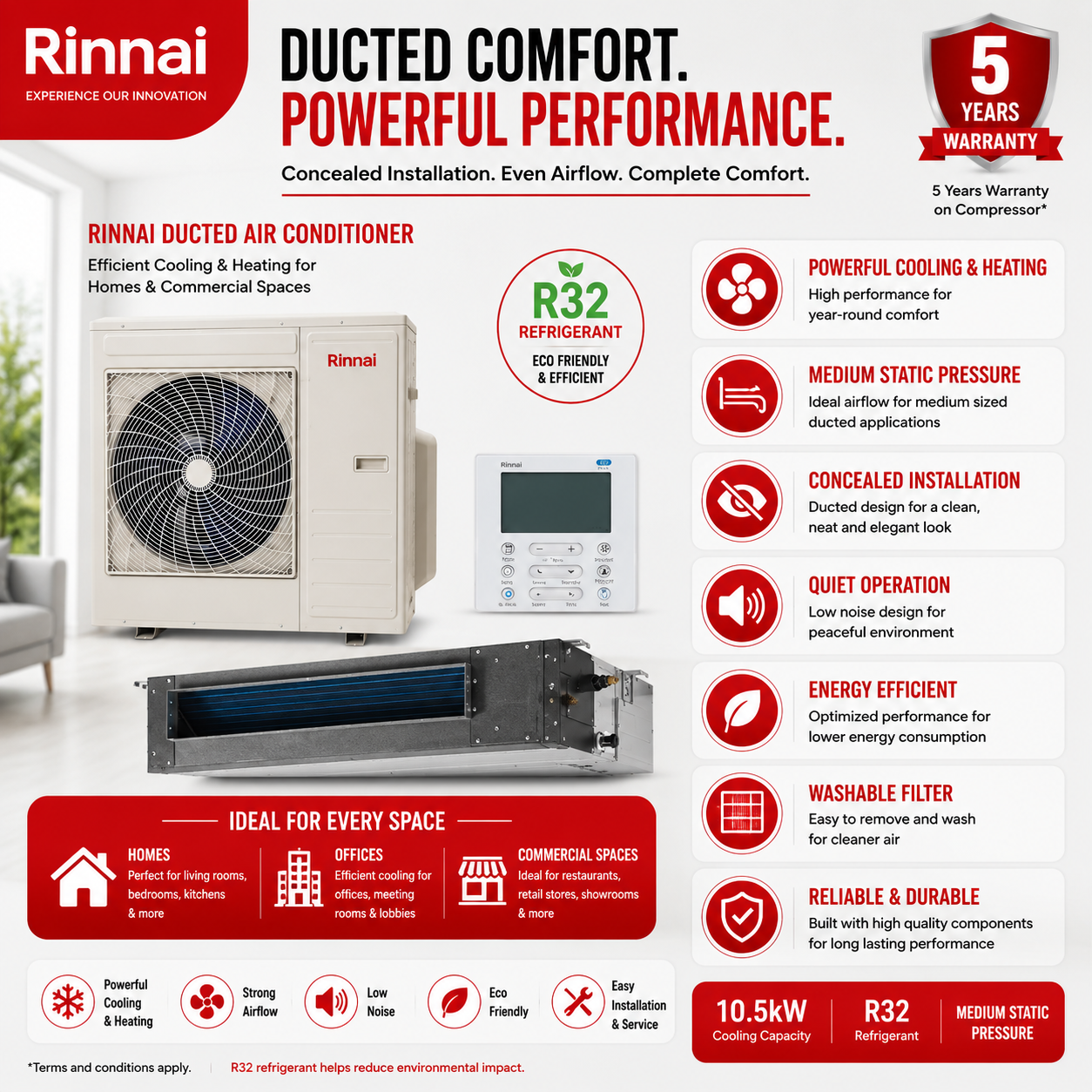 Rinnai Ducted Air Conditioner